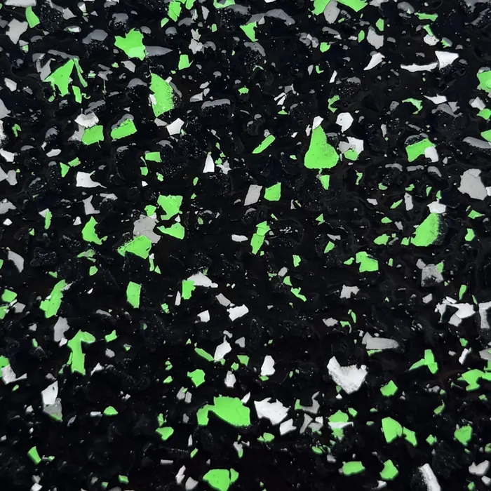 Cafe Lime epoxy flake swatch
