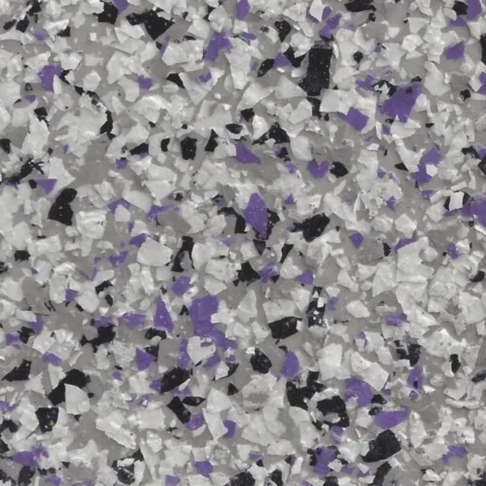 Whisper Purple epoxy flake swatch
