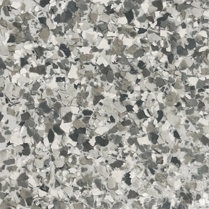 Clayton epoxy flake swatch