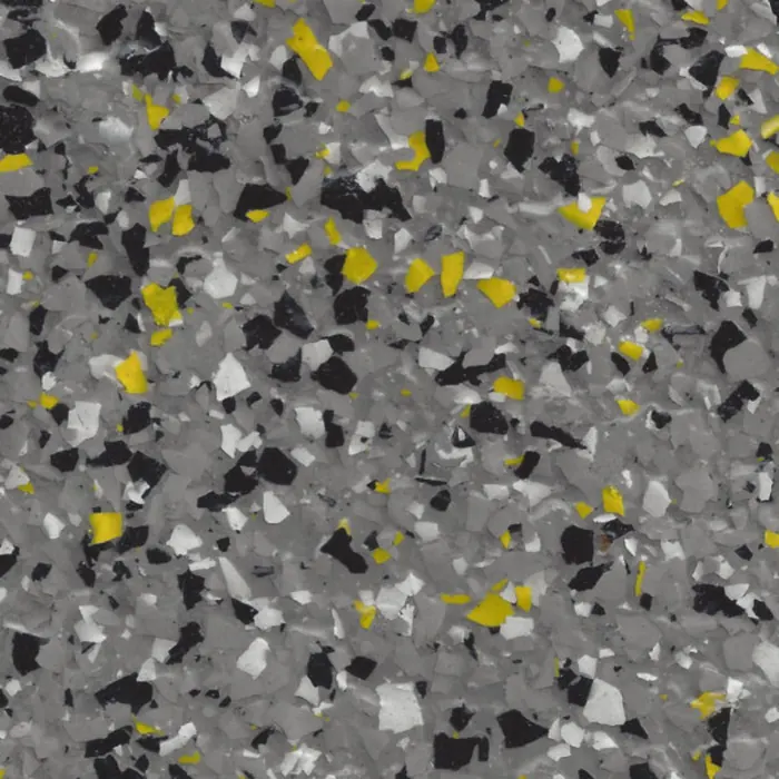 Ashen Yellow epoxy flake swatch