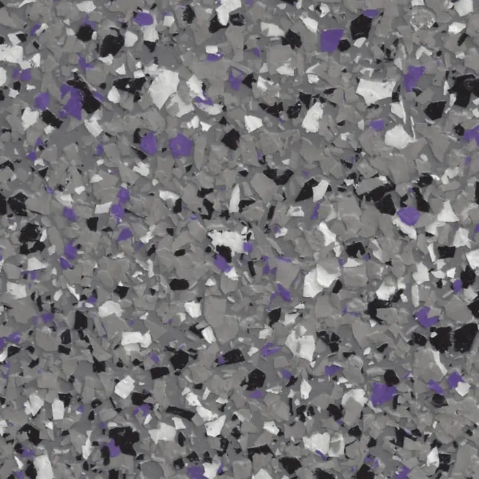 Ashen Purple epoxy flake swatch