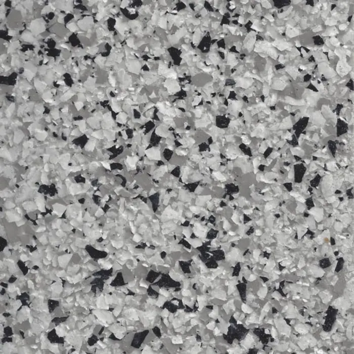 Whisper Ashen epoxy flake swatch