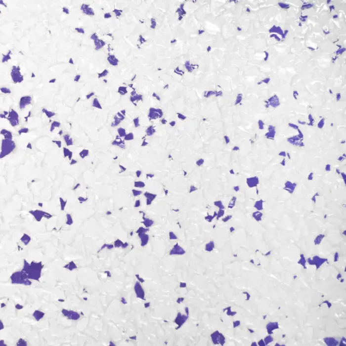Snow Purple epoxy flake swatch