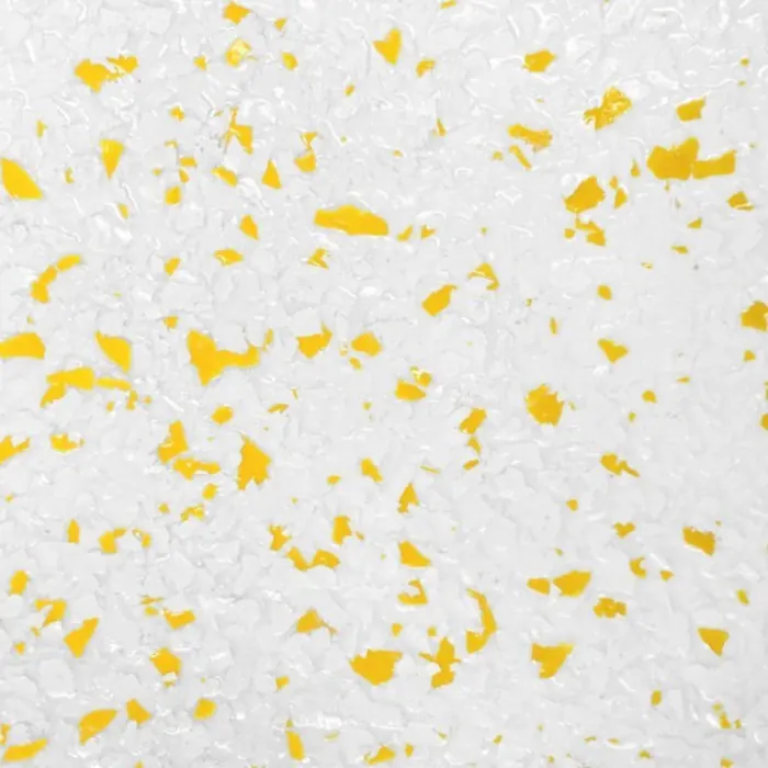 Snow Yellow epoxy flake swatch