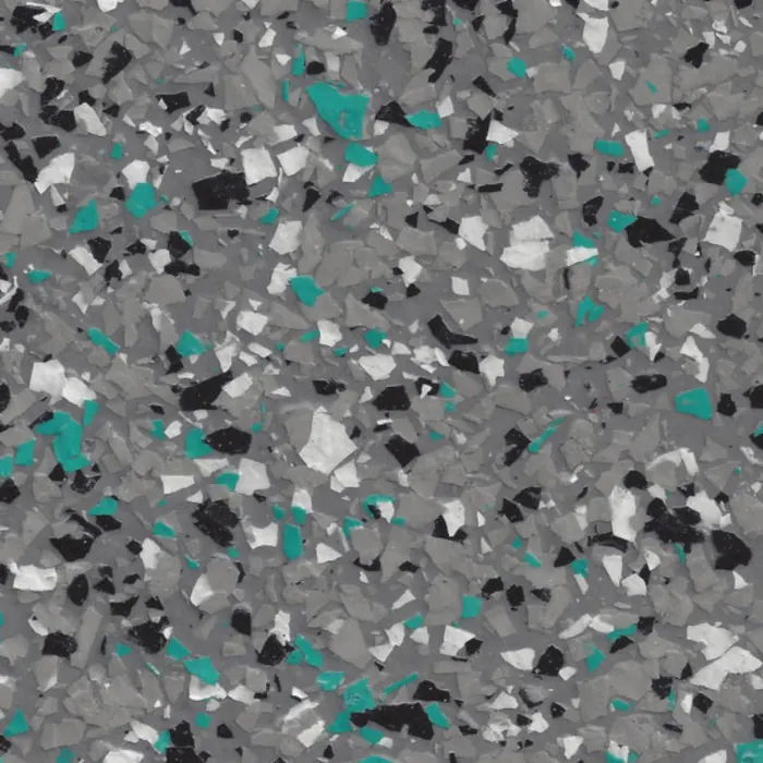 Ashen Teal epoxy flake swatch
