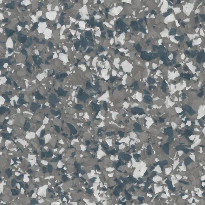 Blue Metal Marble epoxy flake swatch