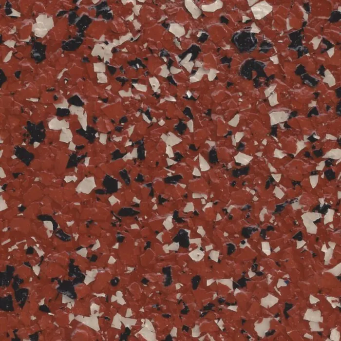 Terracotta 1 epoxy flake swatch
