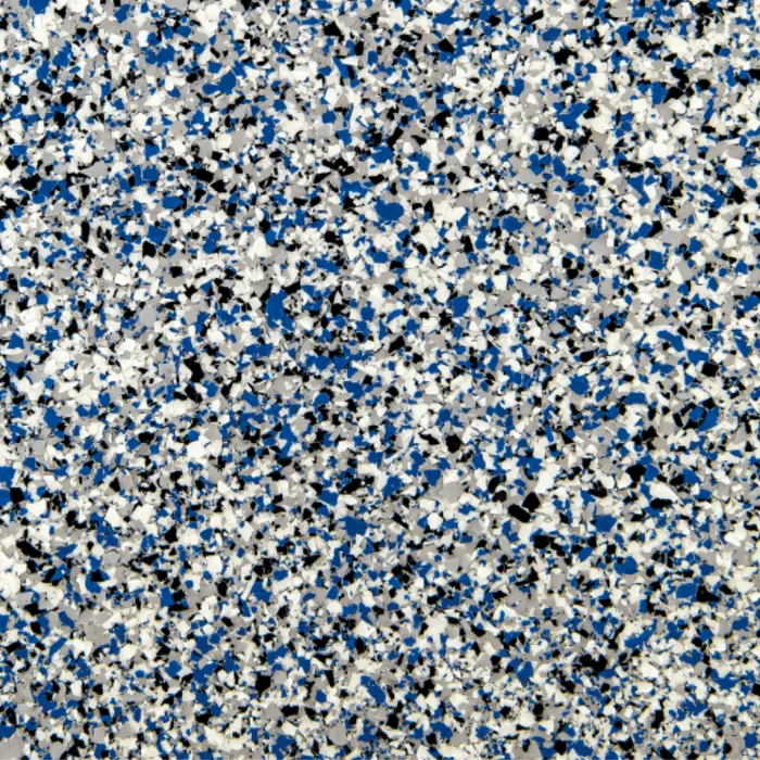 Bluestorm N43 epoxy flake swatch